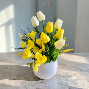 dekoracja wiosenna żółta